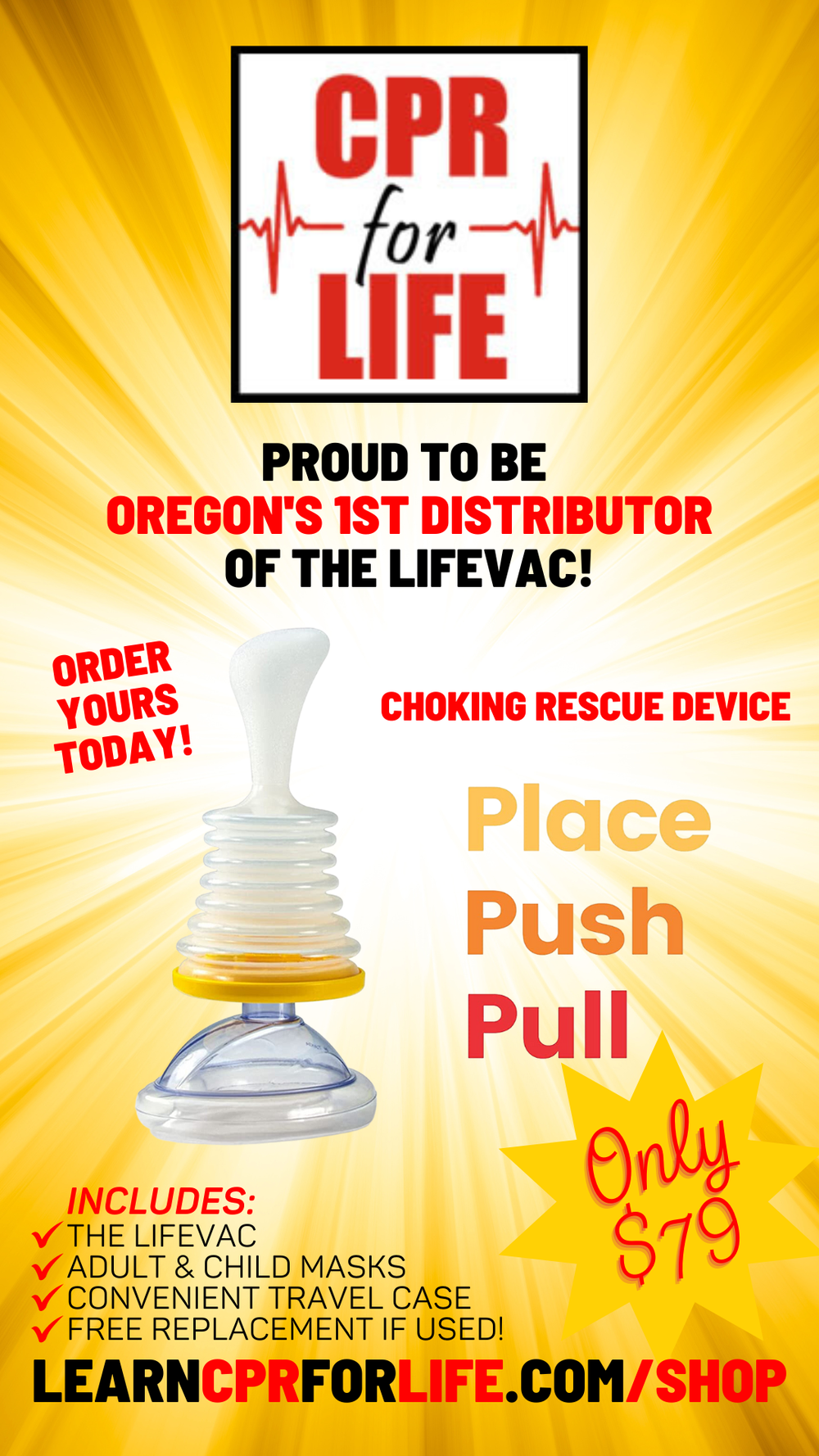 LifeVac Travel Kit - 2 Pack — CPR For Life